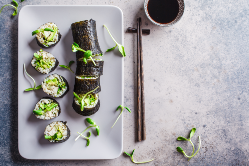 2 receitas de sushi vegano