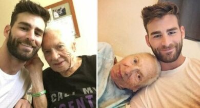 Jovem adota uma vizinha doente e sem família de 89 anos