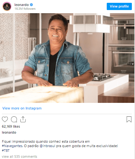 Leonardo é gente como a gente