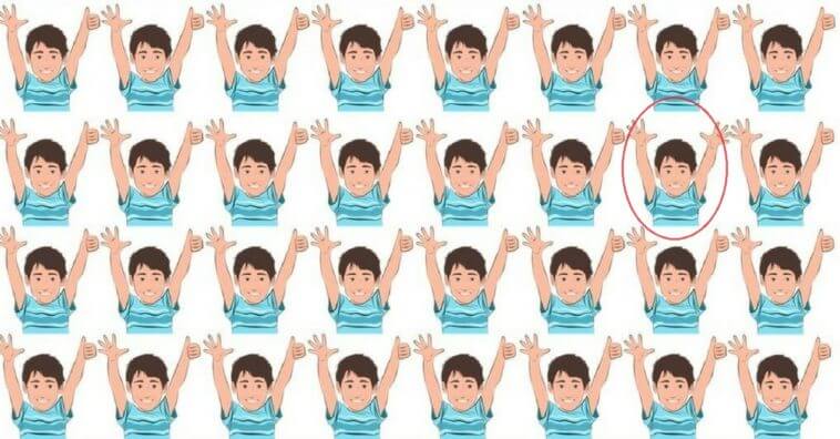 Um dos meninos é diferente