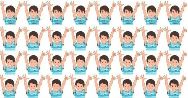 um dos meninos é diferente