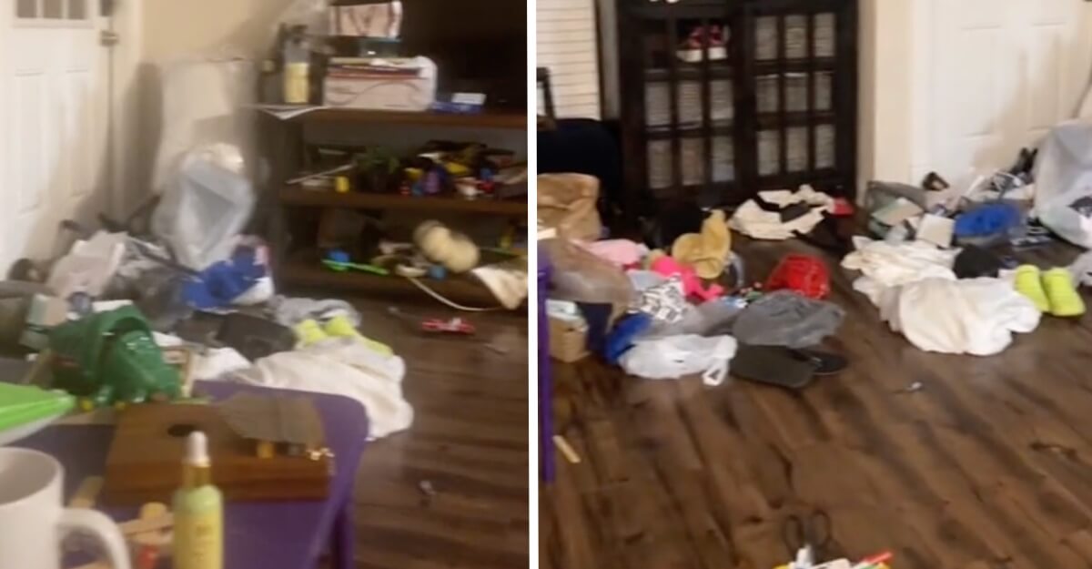 Mulher colocou o marido à prova e ficou dias sem limpar a casa para ver se ele arrumava