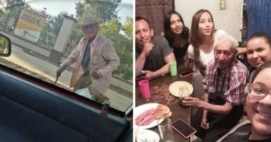 Idoso de 108 anos, que vivia debaixo de uma árvore, é adotado por família