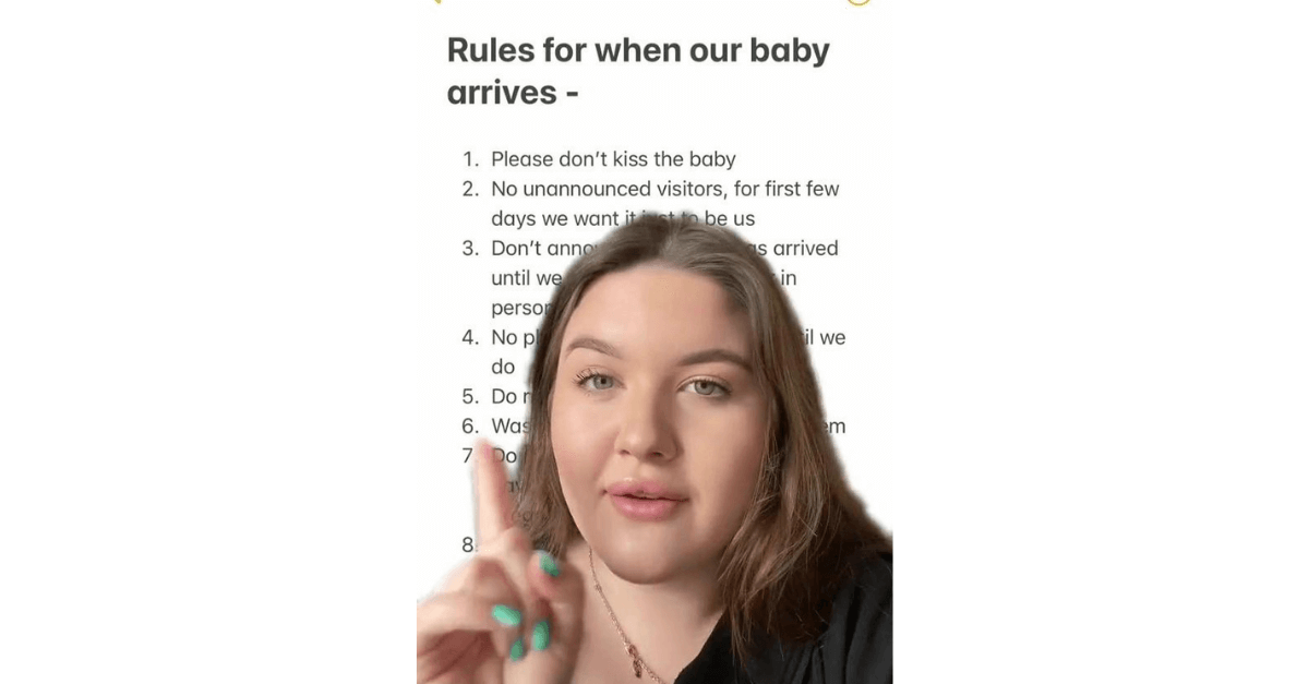 Gravida cria regras para quem quer conhecer sua filha: “Não beije meu bebê”