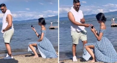 Mulher pede namorado em casamento e internet reage: “Não tem respeito próprio”