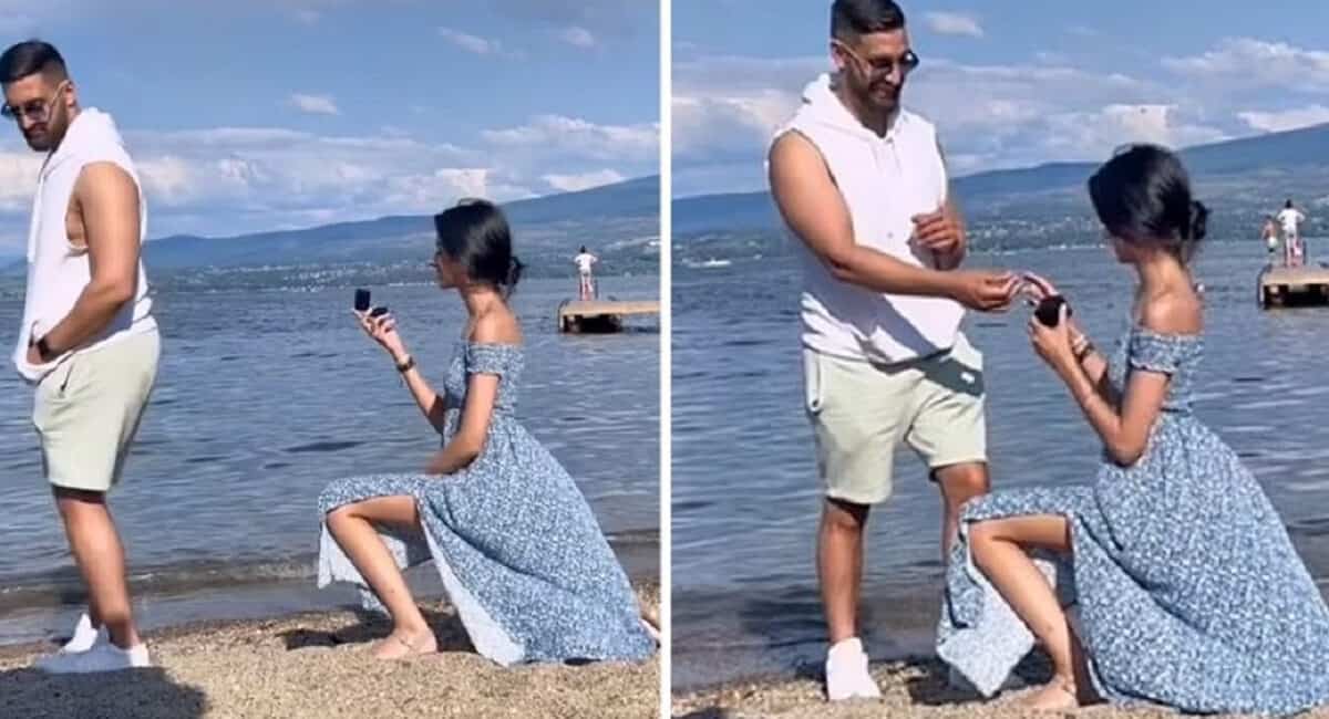 Mulher pede namorado em casamento e internet reage: “Não tem respeito próprio”