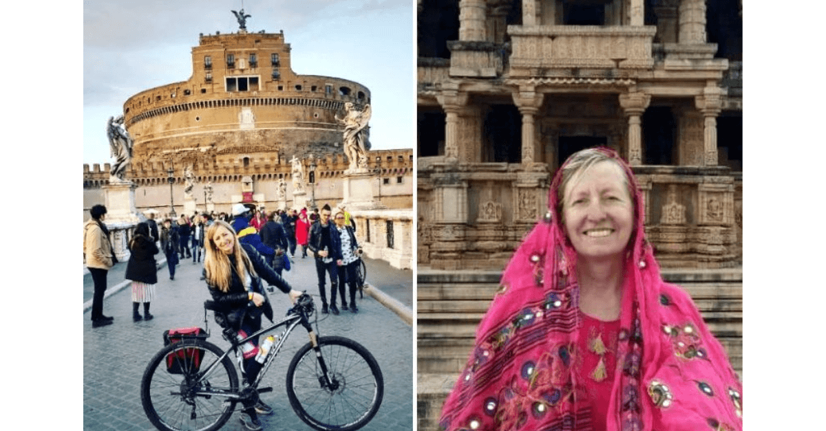 Aos 60 anos, mulher inspira ao largar trabalho para viajar o mundo de bicicleta