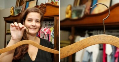 Dona de brechó encontra cabide com recados de 40 anos e busca autoras