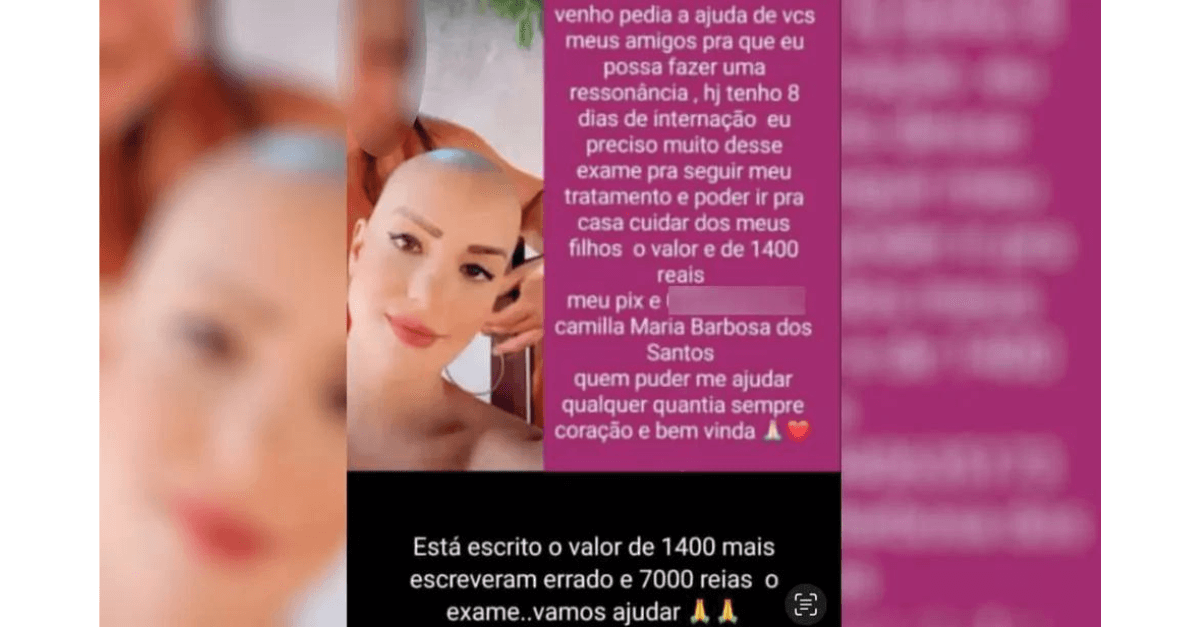 Mulher fingiu ter câncer