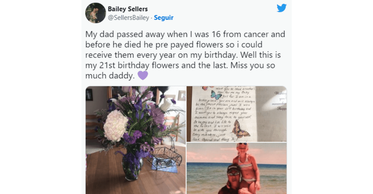 Antes De Morrer De Câncer Pai Prepara Tudo Para Que A Filha Receba Flores Em Seus Aniversários 5 o pai