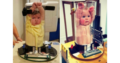 Espremidinhos! Fotos de bebês em tubos viralizam na internet