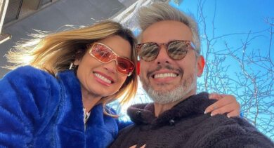 Flávia Alessandra e Otaviano não deixam a paixão morrer