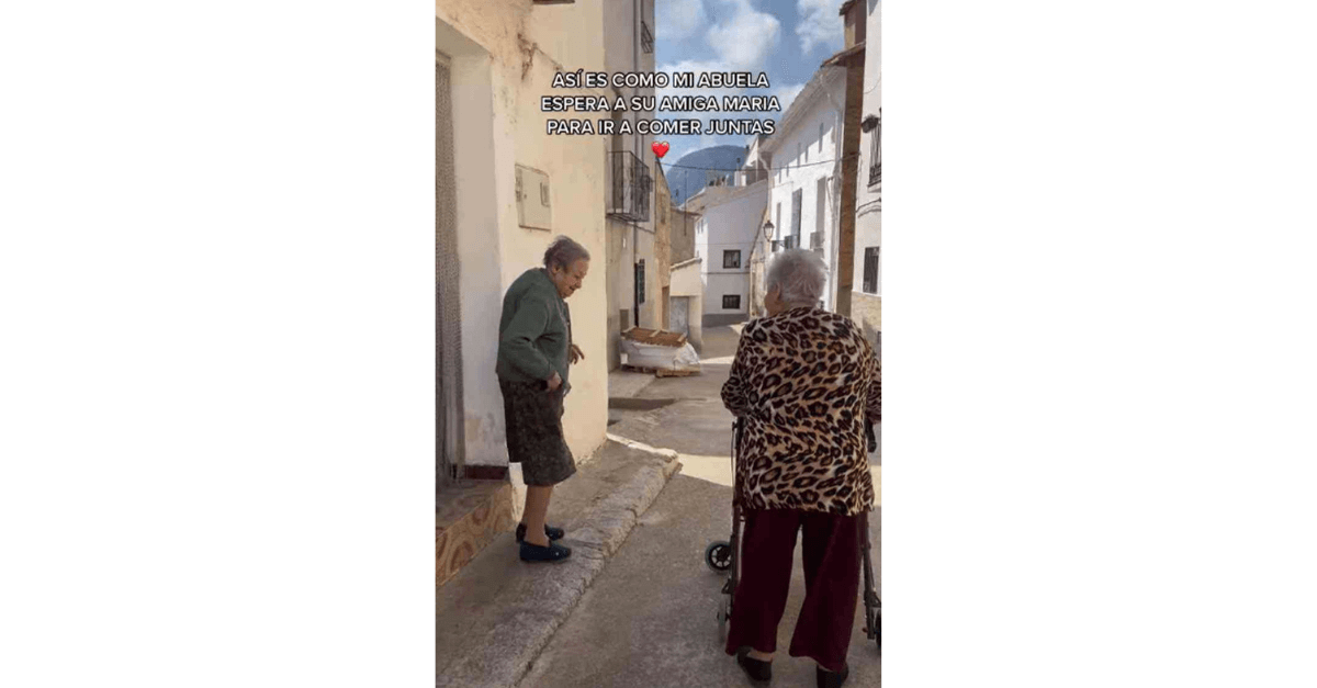 Vovó espera todos os dias a melhor amiga para almoçarem juntas
