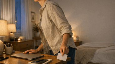 Quando levas trabalho mental para a noite: sinais de que precisas de um fecho mais claro