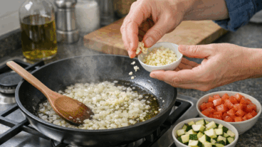 O erro que deixa o alho demasiado forte no refogado e como corrigi-lo sem complicar
