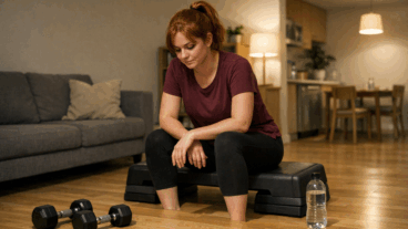 O erro de tentar compensar o dia parado com um treino forte demais à noite