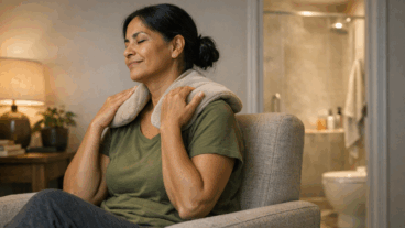 Bolsa morna ou banho quente: o que ajuda mais quando o corpo chega tenso ao fim do dia