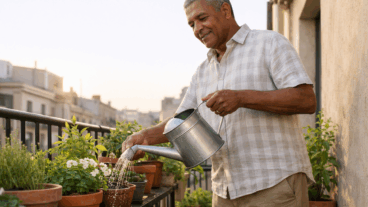 Regar de manhã ou no fim da tarde: o que ajuda mais as plantas de varanda em dias quentes