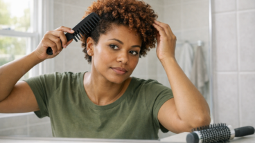Escova, pente largo ou dedos: o que costuma funcionar melhor quando o cabelo acorda armado sem motivo