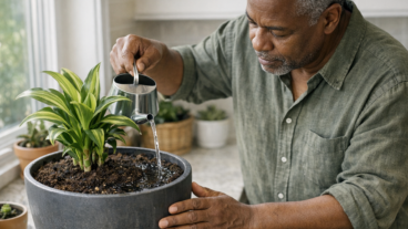 O erro de regar só pela superfície do vaso e achar que a planta inteira recebeu água