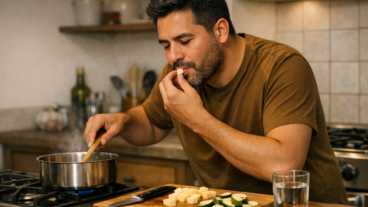 O erro de beliscar enquanto cozinha e chegar à refeição sem perceber o quanto já comeu