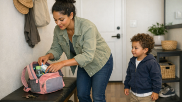 Como preparar uma saída curta com criança pequena sem encher a bolsa com metade da casa