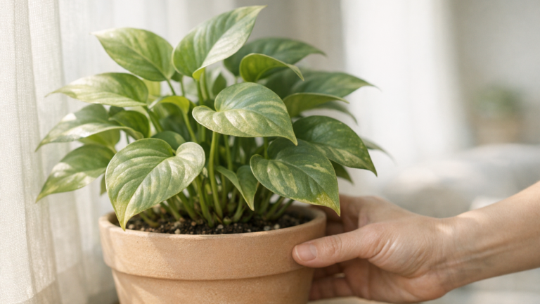Como saber se a planta do vaso está recebendo luz demais sem esperar a folha queimar