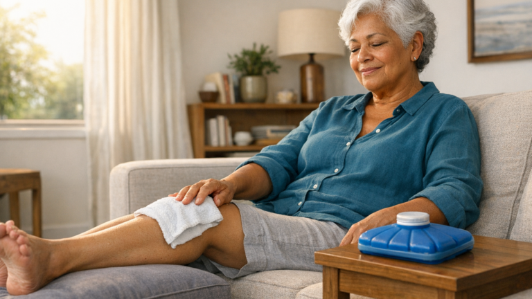 Compressa fria ou pano úmido nas pernas cansadas: o que faz mais sentido depois de muito tempo sentada