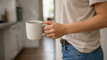 Por que será que uma caneca parece esfriar mais rápido quando você anda pela casa com ela
