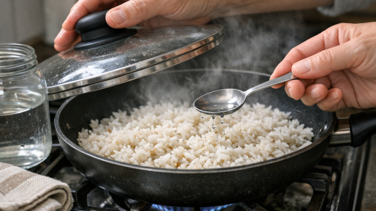 O que fazer e o que evitar quando o arroz de ontem começa a ressecar antes de virar outra refeição