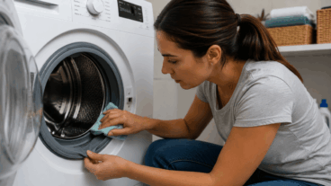 A vedação da máquina de lavar com cheiro de mofo: como limpá-la antes que manche a roupa