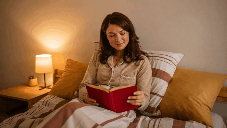 Ler duas páginas antes de dormir: como parar de rolar a tela sem transformar isso em mais uma obrigação