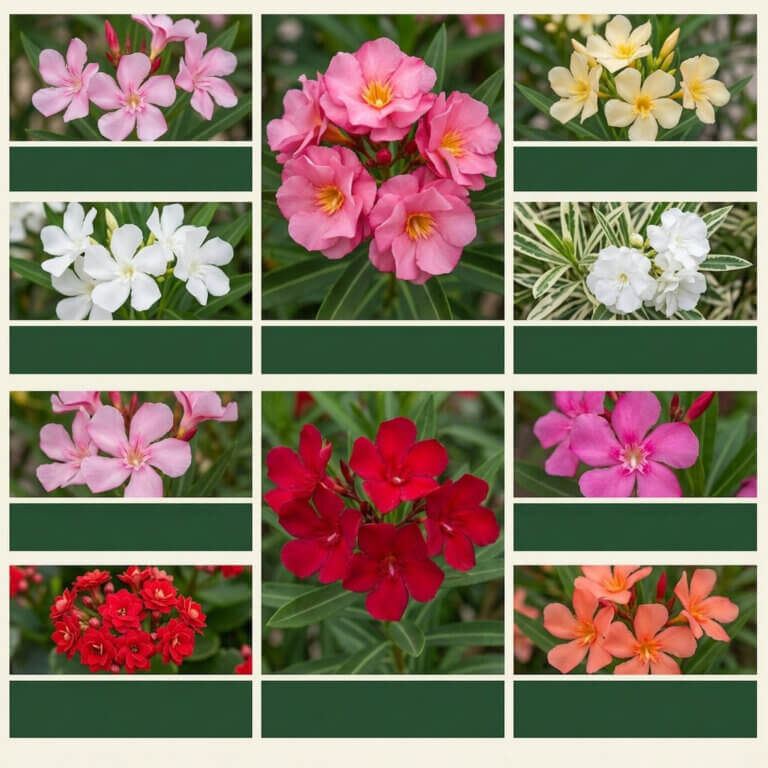 A adelfa oferece flores de diversas e belas cores, mas é uma planta tóxica que deve ser manuseada com cuidado.
