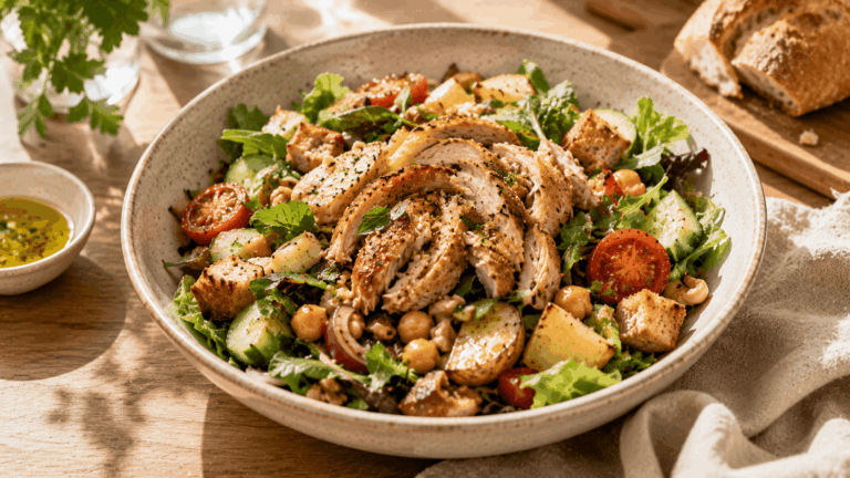 Sobras de frango assado: como transformá-las em uma salada morna sem que fiquem secas