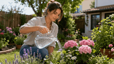 Regar suas plantas com água com gás: o truque caseiro para que fiquem mais verdes