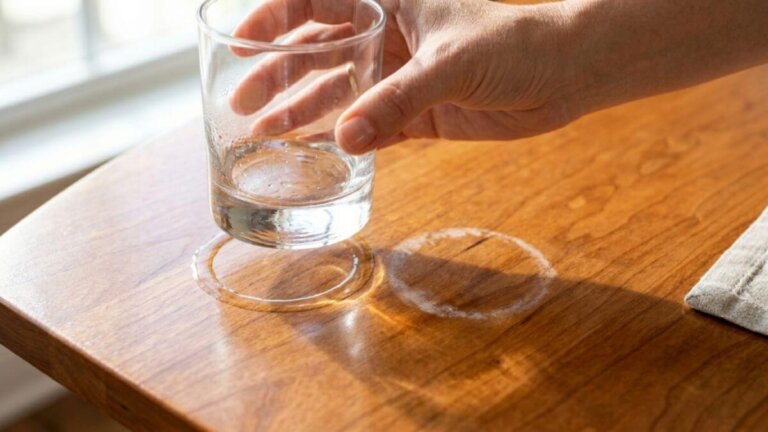 Como remover marcas de copos de uma mesa envernizada sem danificar o acabamento