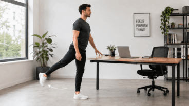 Mobilidade do quadril em pé: 5 minutos de exercícios ao lado de uma mesa para aliviar a rigidez