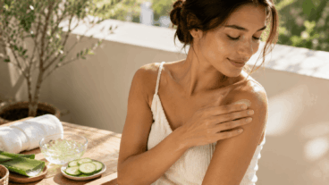O gel de aloe vera e pepino para refrescar seus ombros neste verão