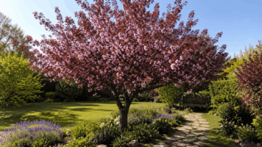 Pereira ornamental: a árvore de folhas roxas e flores rosadas para o seu jardim ensolarado