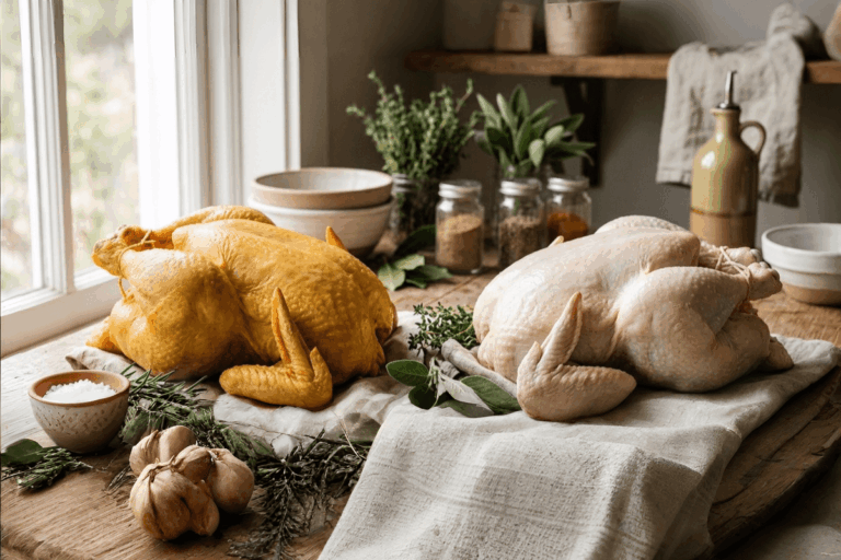 Frango de pele amarela ou branca: a diferença e o que verificar na hora de comprar