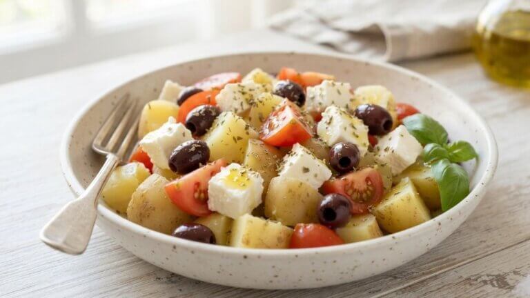 Patatas cocidas mediterráneas