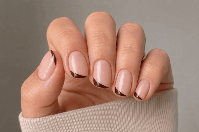 Asimetria moderna para uma manicure com personalidade.