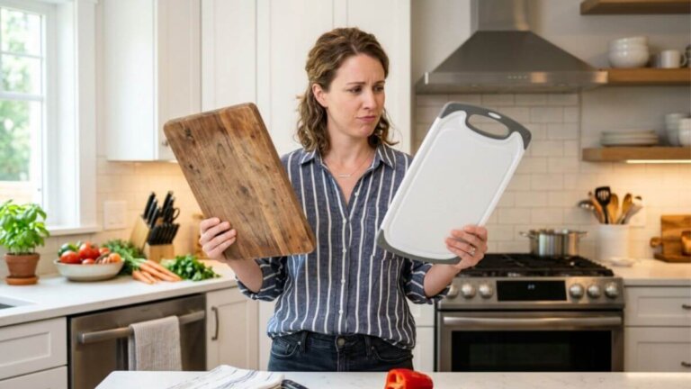 Madeira ou plástico? Qual tábua de cortar usar, dependendo do alimento