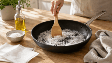 Frigideira antiaderente: como recuperar sua propriedade antiaderente quando a comida gruda?