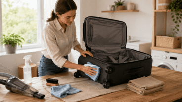 7 passos para limpar sua mala de tecido ao voltar das férias