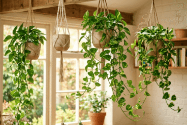 Onde podar suas plantas potos com caules longos para estimular novos brotos