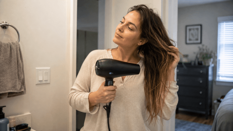 Manter o secador quente e outros 4 erros que desgastam seu secador de cabelo antes do tempo