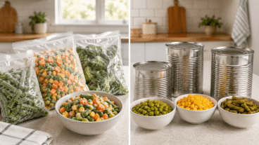 Legumes enlatados ou congelados: quais é melhor ter em casa?