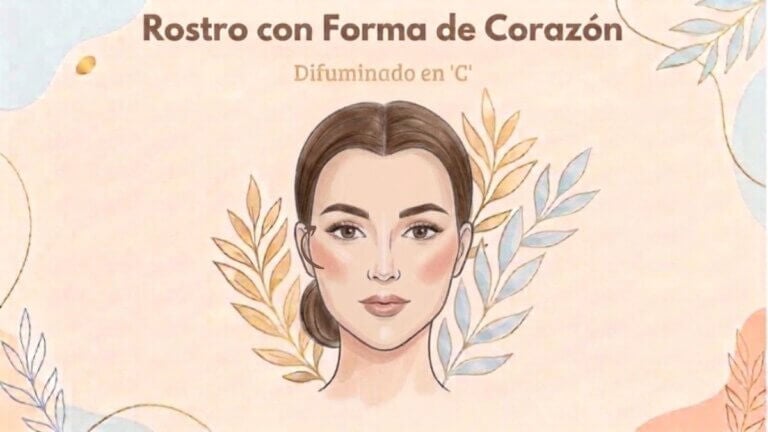Rostro con forma de corazón