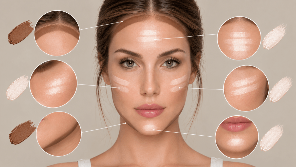 Contorno para rostro alargado